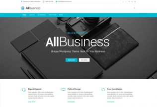 All Business – Premium Responsive Corporate Material Design WordPress Theme