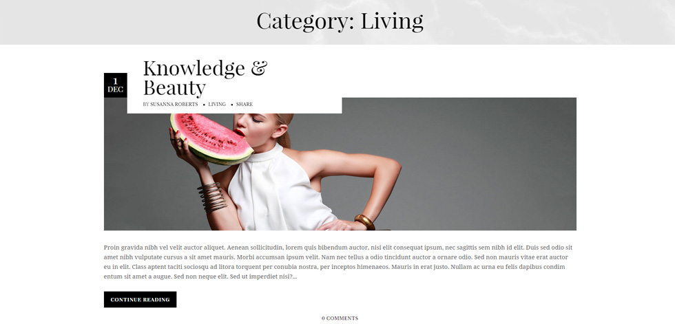 Category page