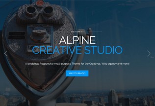 Alpine – Premium Responsive One Page Parallax Drupal Theme