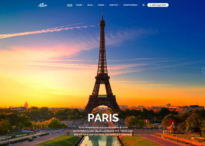 Altair – Premium Responsive Travel/Tour Agency WordPress Theme