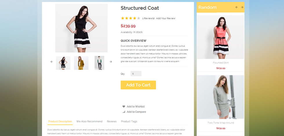 Product page