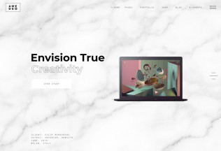 Amedeo – Premium Responsive Creative Agency WordPress Theme
