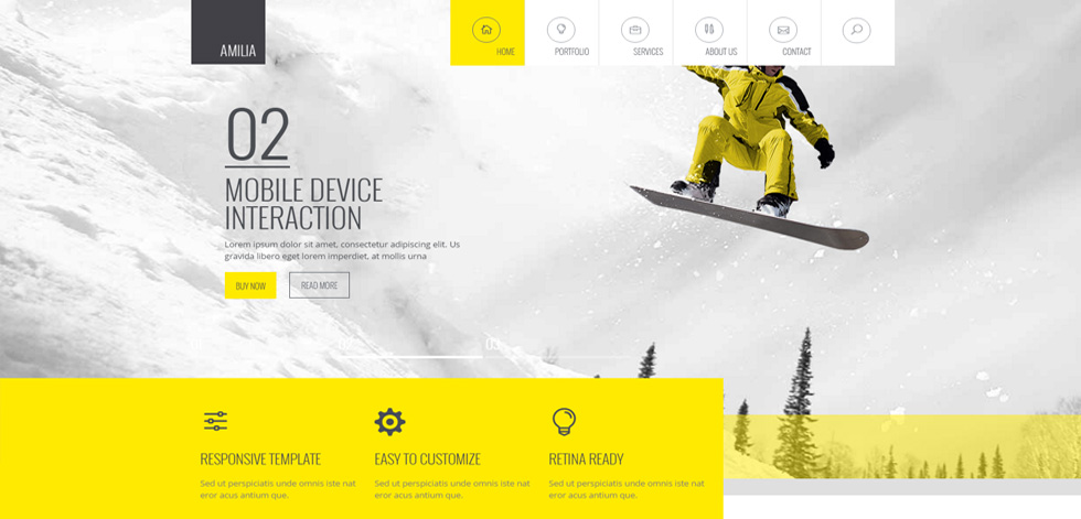 Welcome screen