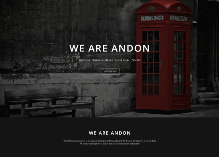 Andon – Premium Parallax One Page Muse Template