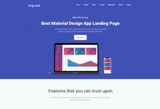 Angland – Premium Responsive Angular Landing Page HTML5 Template
