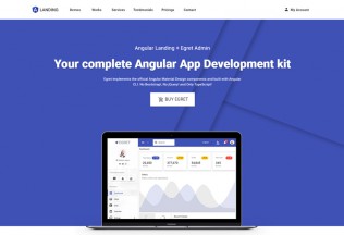 Angular Landing – Premium Responsive Angular App Landing HTML5 Template