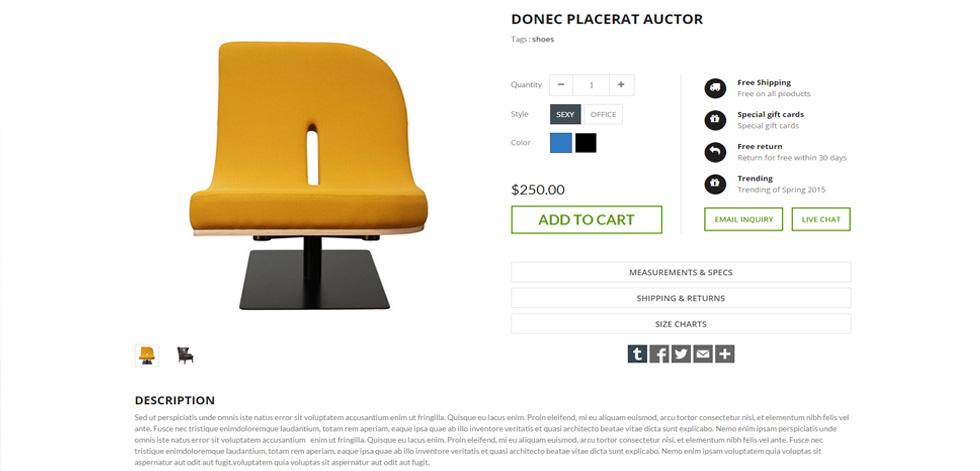 Product page