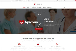Apicona – Premium Responsive Health & Medical WordPress Theme