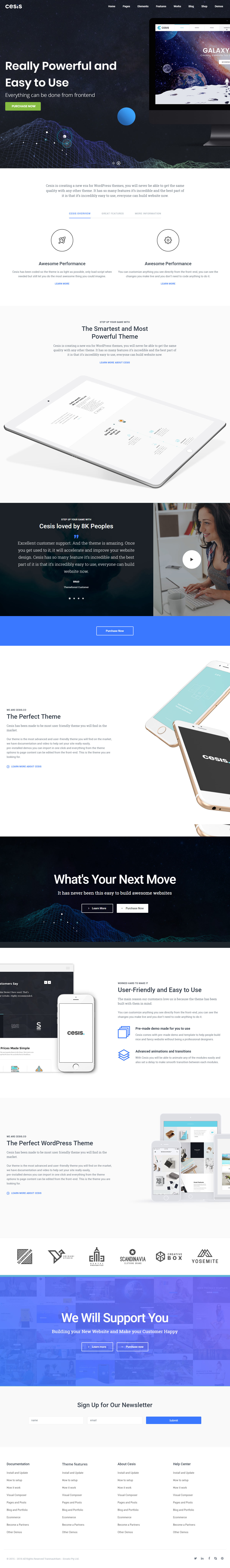 Cesis App Showcase WordPress Themes