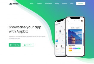 Appbiz – Premium Responsive Apps Landing HTML5 Template