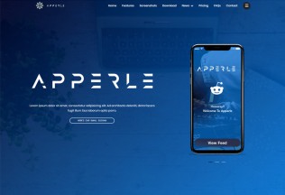 Apperle – Premium Responsive App Landing Page HTML5 template
