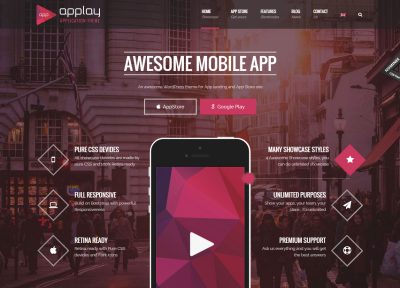 Best Responsive WordPress Mobile and App Store Themes 2014