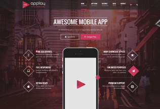 Applay – Premium Responsive App Showcase & App Store WordPress Theme