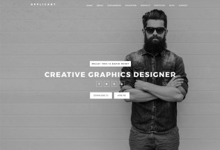 APPLICANT – Premium Responsive Personal CV/Resume HTML5 Template