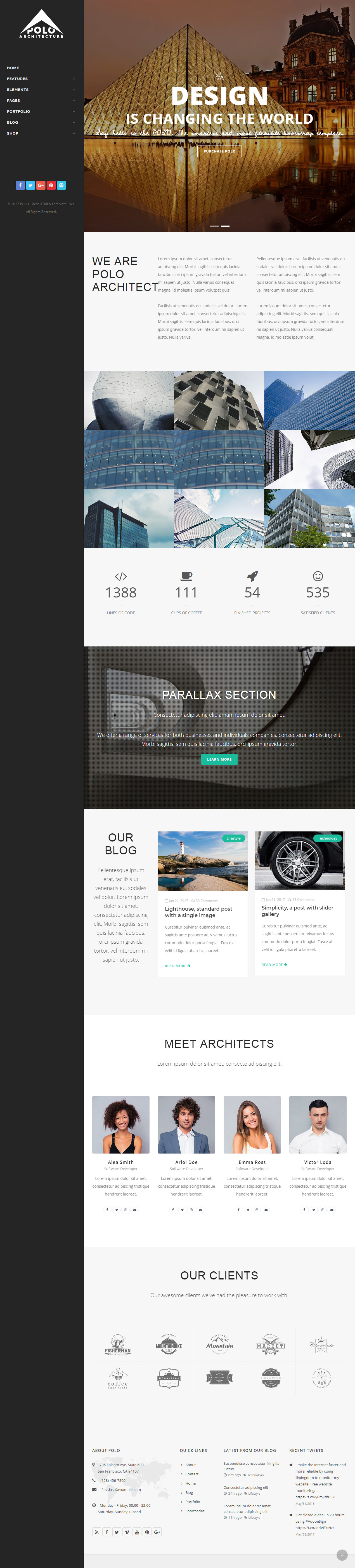 Polo Architect Website Templates