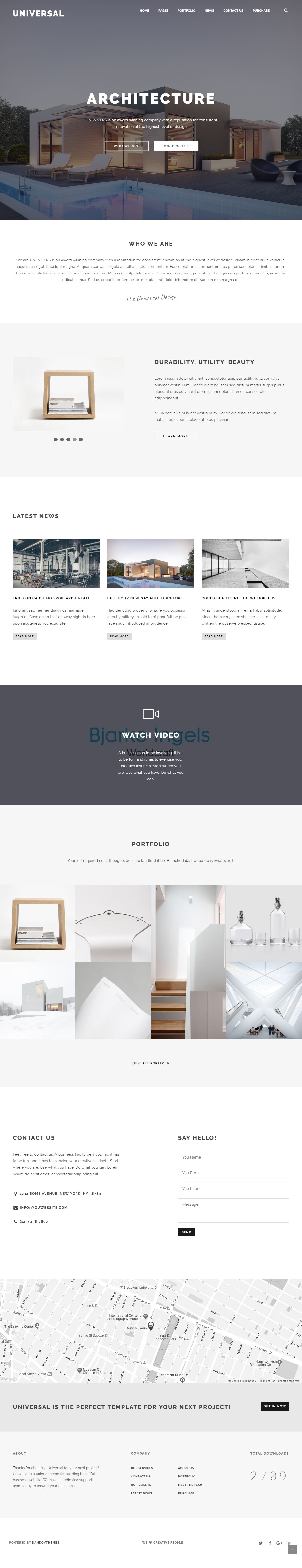 Universal Best Architect WordPress Themes