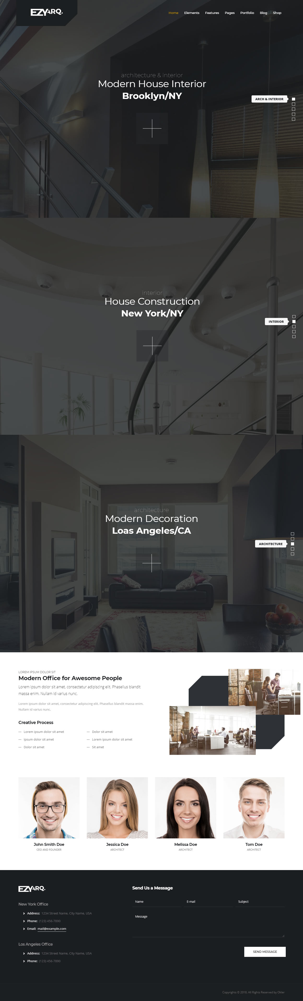 EZY Architect Website Templates