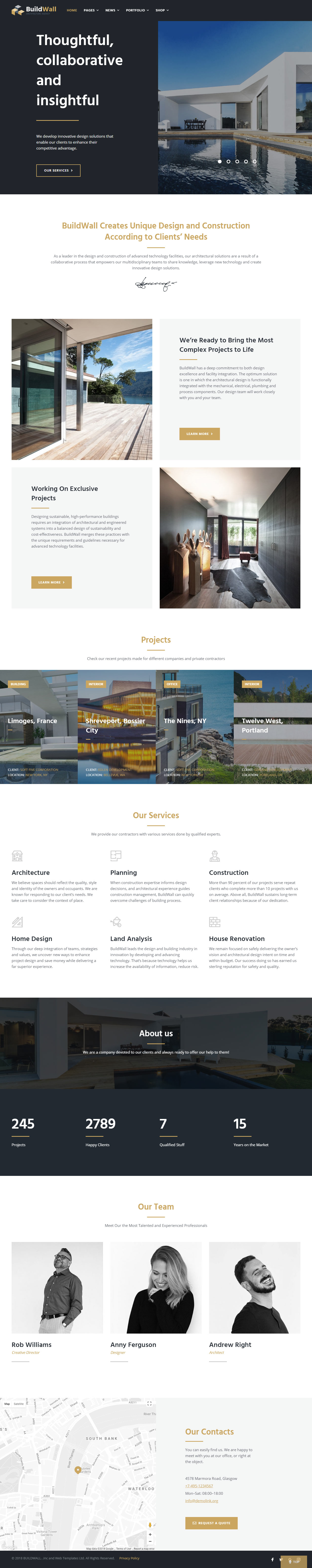 BuildWall Best Architect WordPress Themes