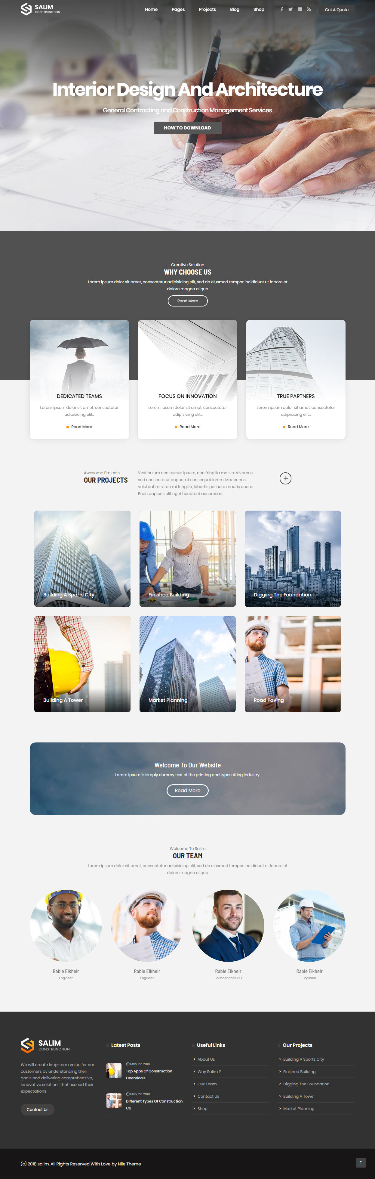 Salim Best Architect WordPress Themes