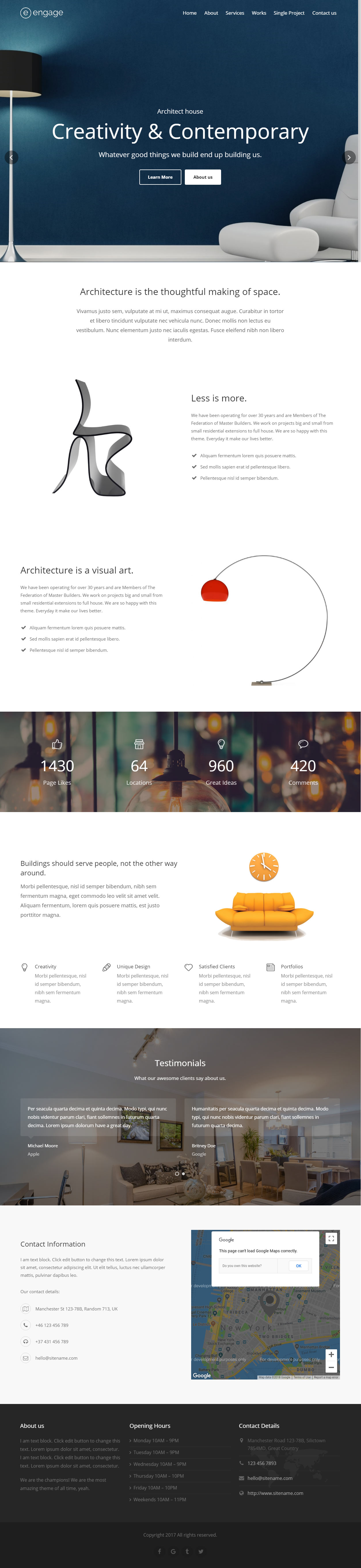 Engage Best Architect WordPress Themes