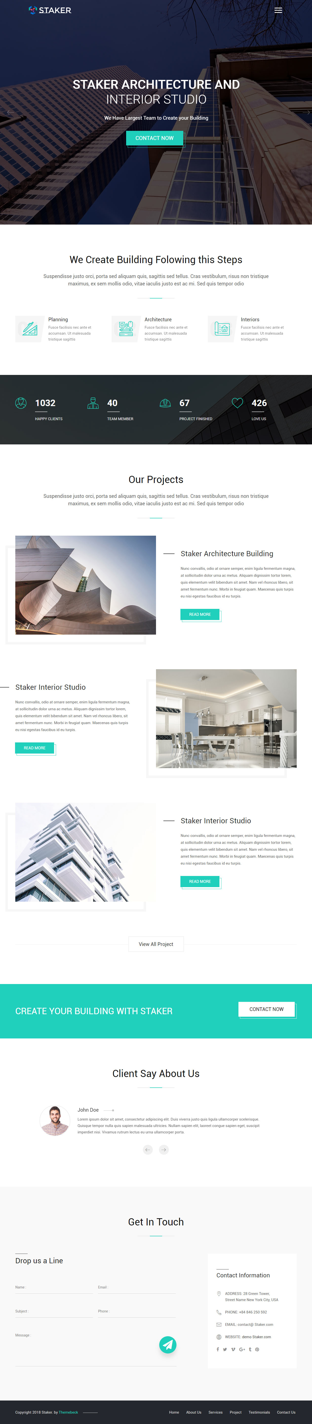 Staker Architect Website Templates