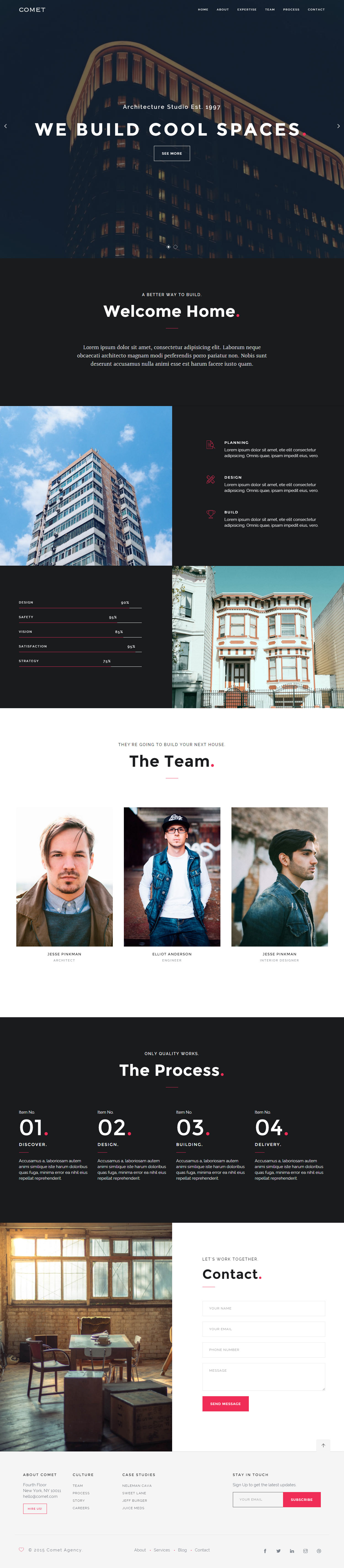 Comet Architect Website Template