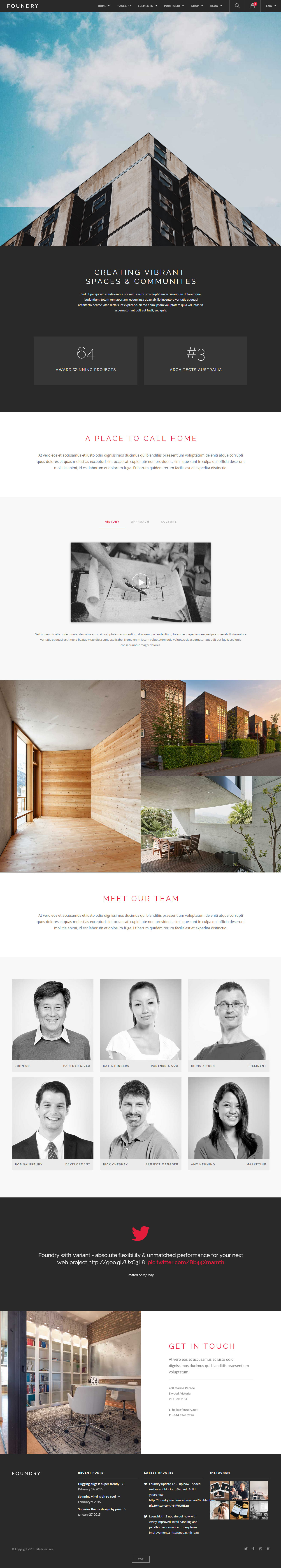 Foundry Architect Website Templates