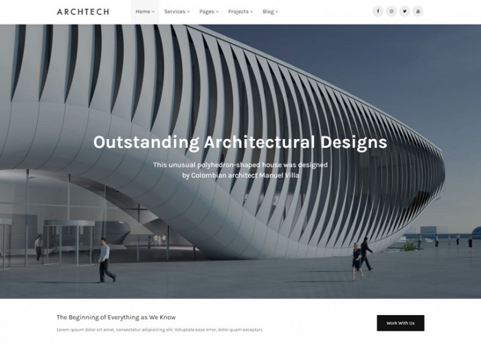 Archtech – Premium Responsive Architecture & Construction HTML5 Template