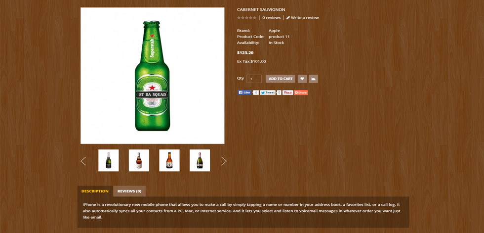 Product page