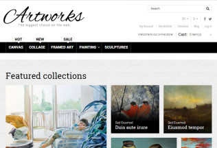 Artworks – Premium Responsive Art Store Magento Theme