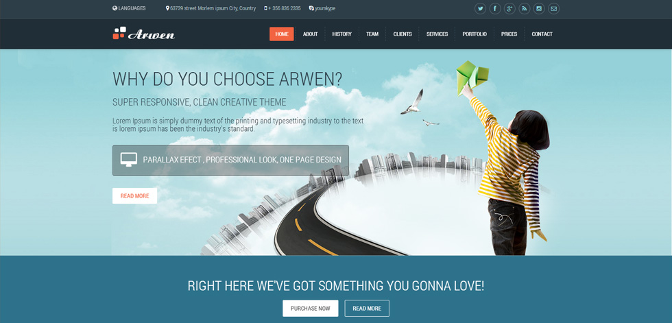 Welcome screen