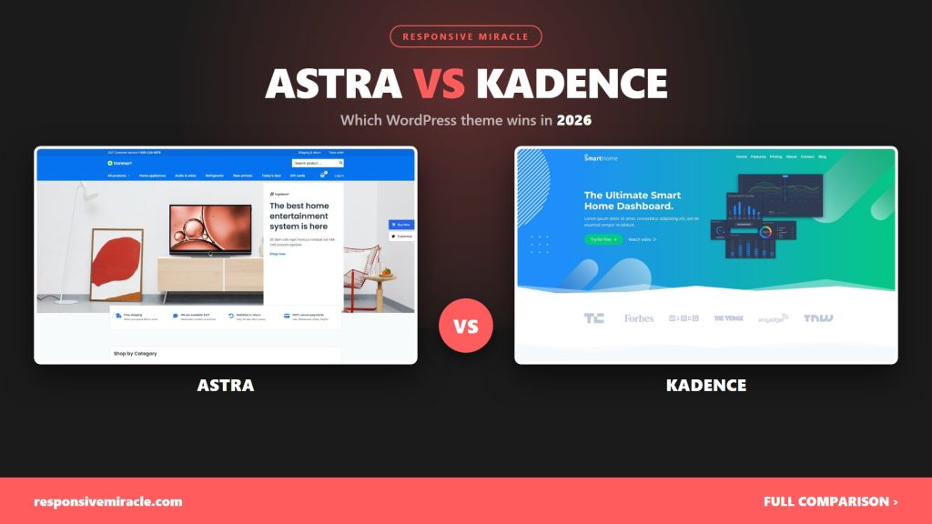 Astra vs Kadence WordPress theme comparison