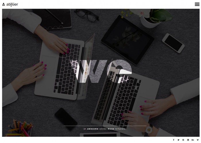 Atelier – Premium Multipurpose Adobe Muse Template