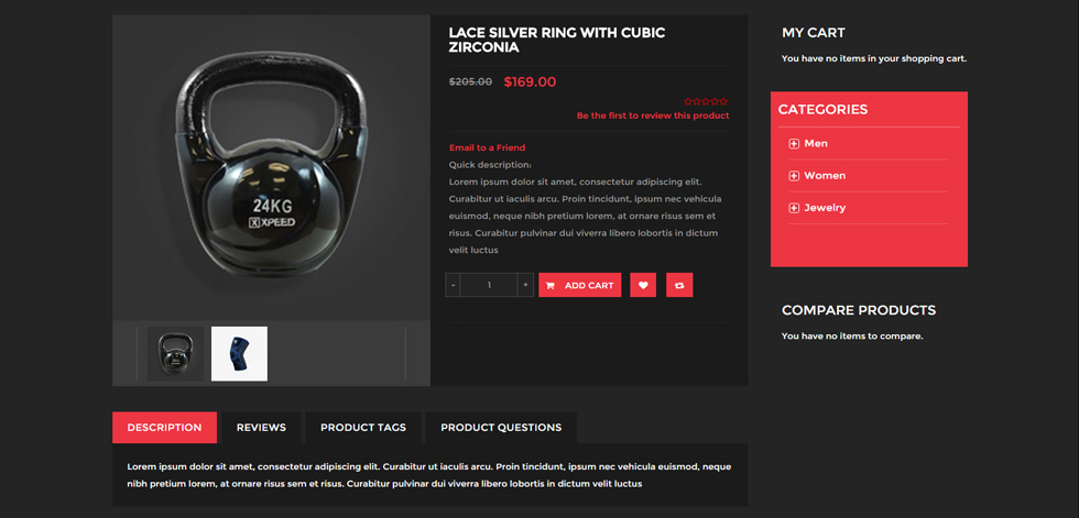 Product page
