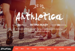 Athletica – Premium Responsive One Page Parallax HTML5 Template