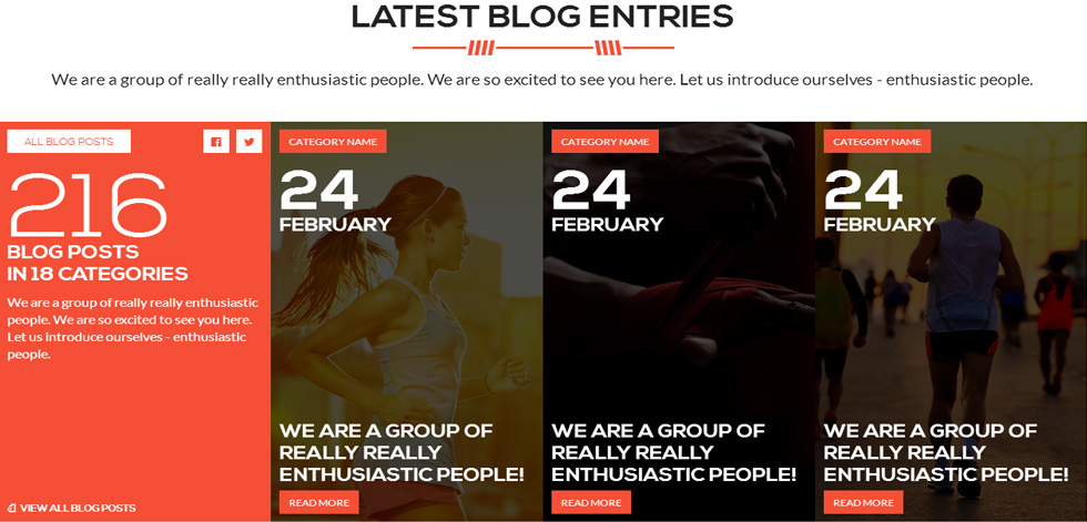 Blog page
