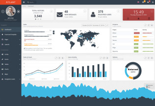 Atlant – Premium Responsive Bootstrap Admin HTML5 Template with Frontend