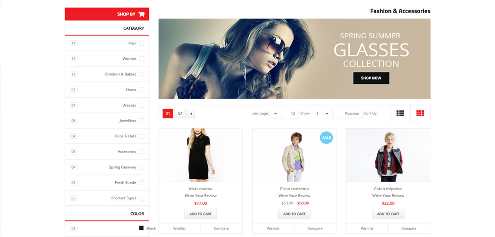 Category page