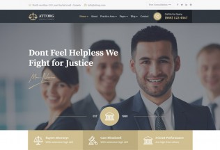 Attorg – Premium Responsive Attorney WordPress Theme