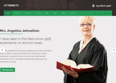 Best Responsive Lawyers and Attorneys HTML5 Templates 2014
