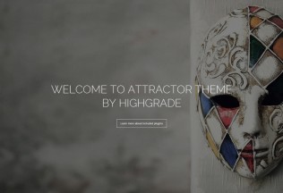 Attractor – Premium Responsive One Page Parallax WordPress Theme