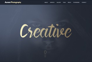 Auram – Premium Responsive One Page Muse Template