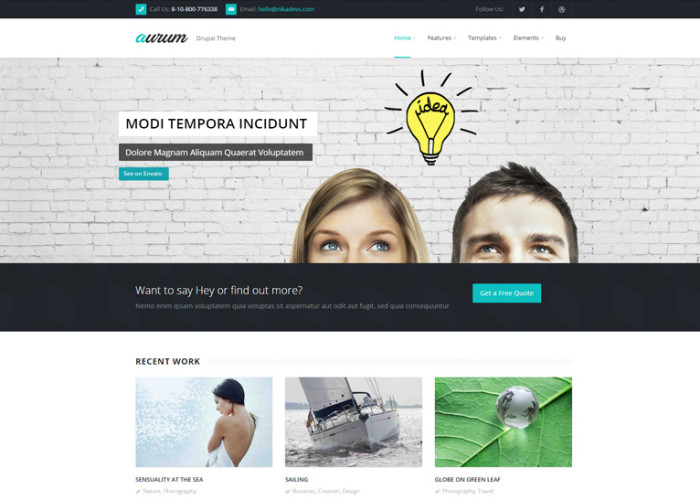 Aurum – Premium Responsive Multipurpose Drupal Theme