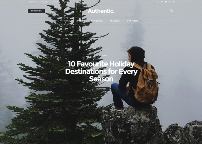 Authentic – Premium Responsive Blog & Magazine WordPress Theme