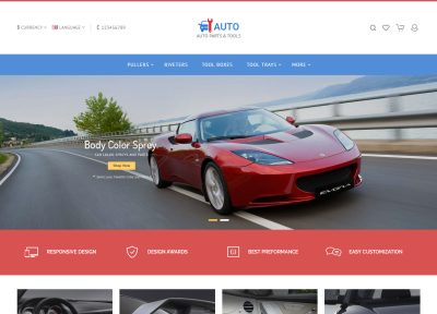 5+ Best Responsive Auto Store Opencart Template 2017