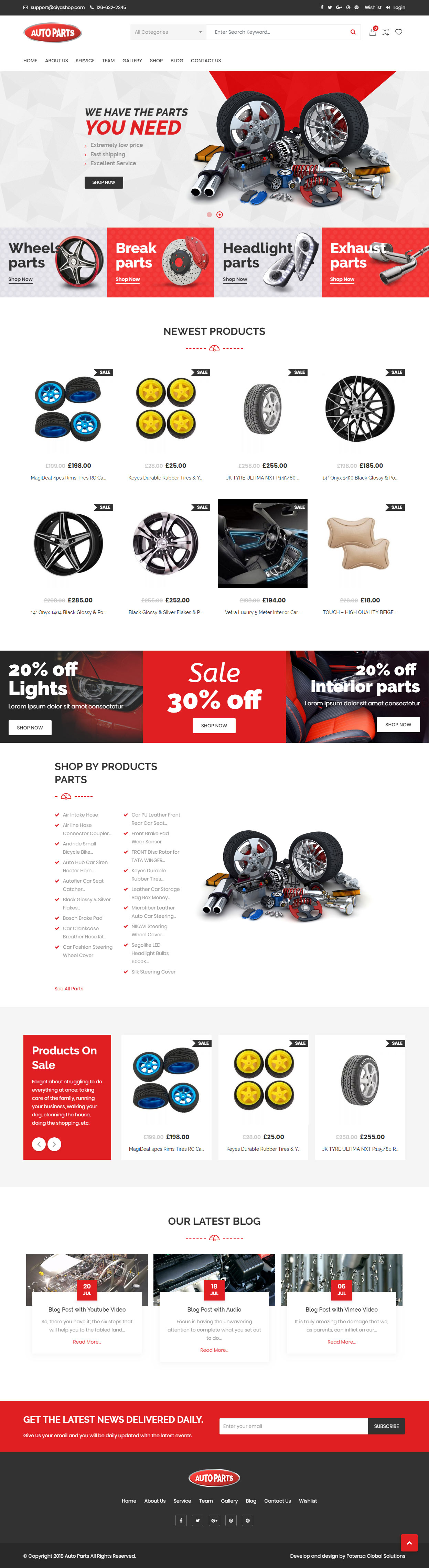 CiyaShop Car Automotive WordPress Themes