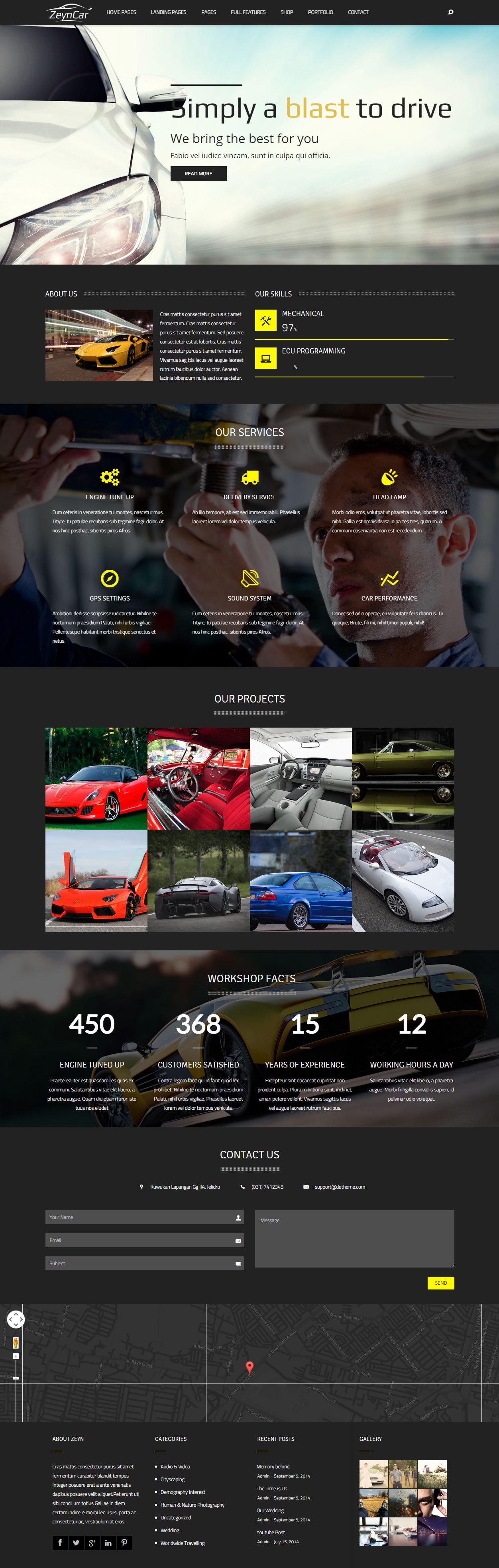Zeyn Car Automotive WordPress Themes