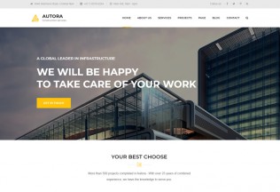 Autora – Premium Responsive Construction Business HTML5 Template