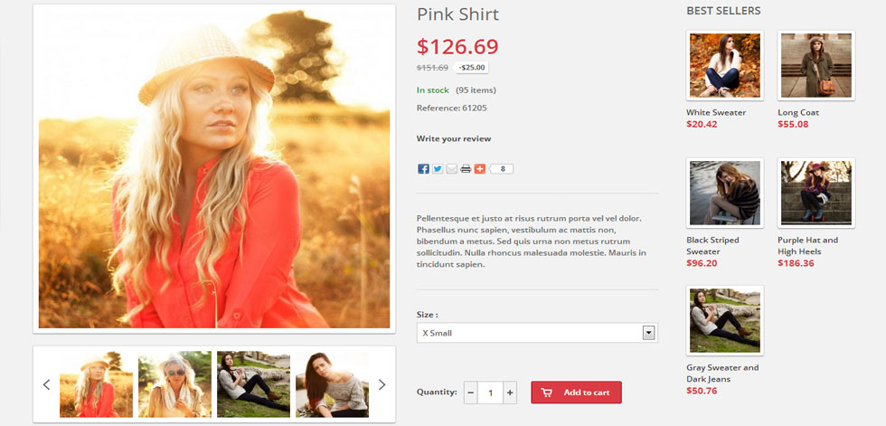 Product page