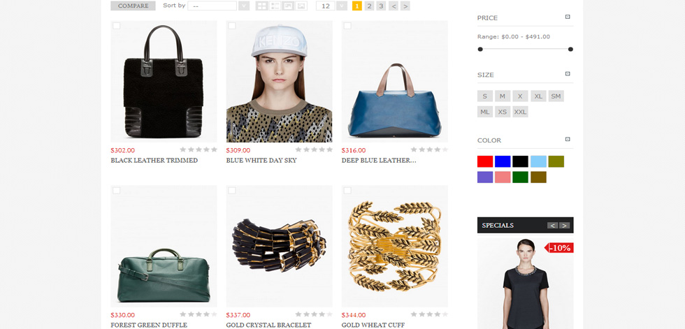Category page